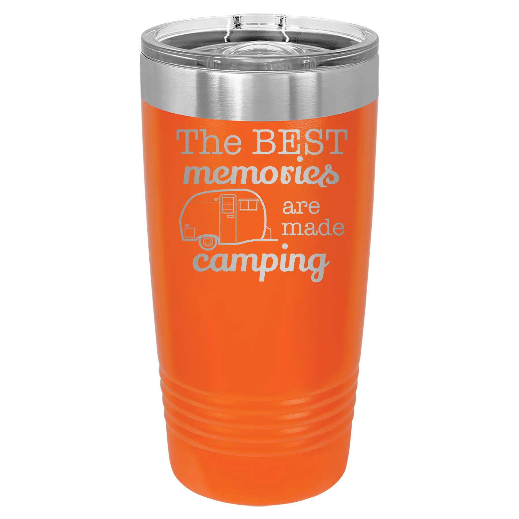 Camping 20 oz Tumbler | Orange