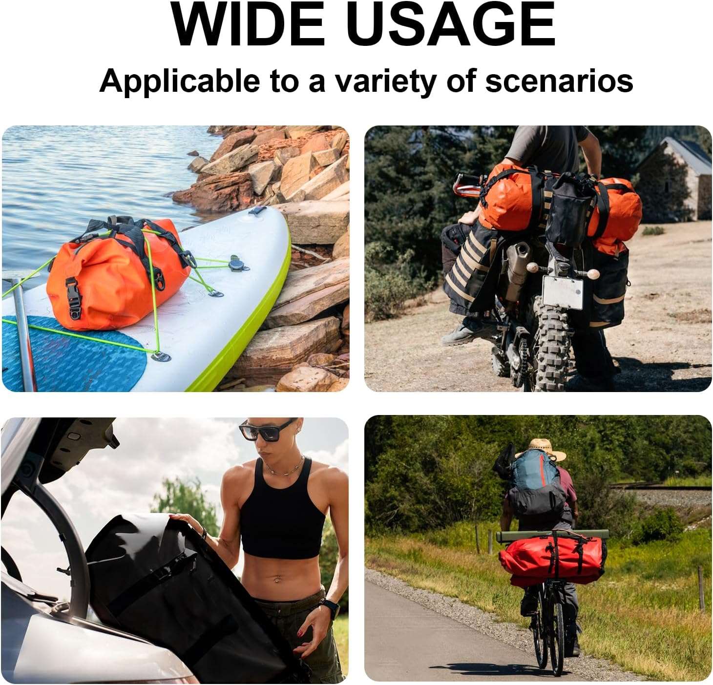 63QT Roll Top Waterproof Duffel Bag