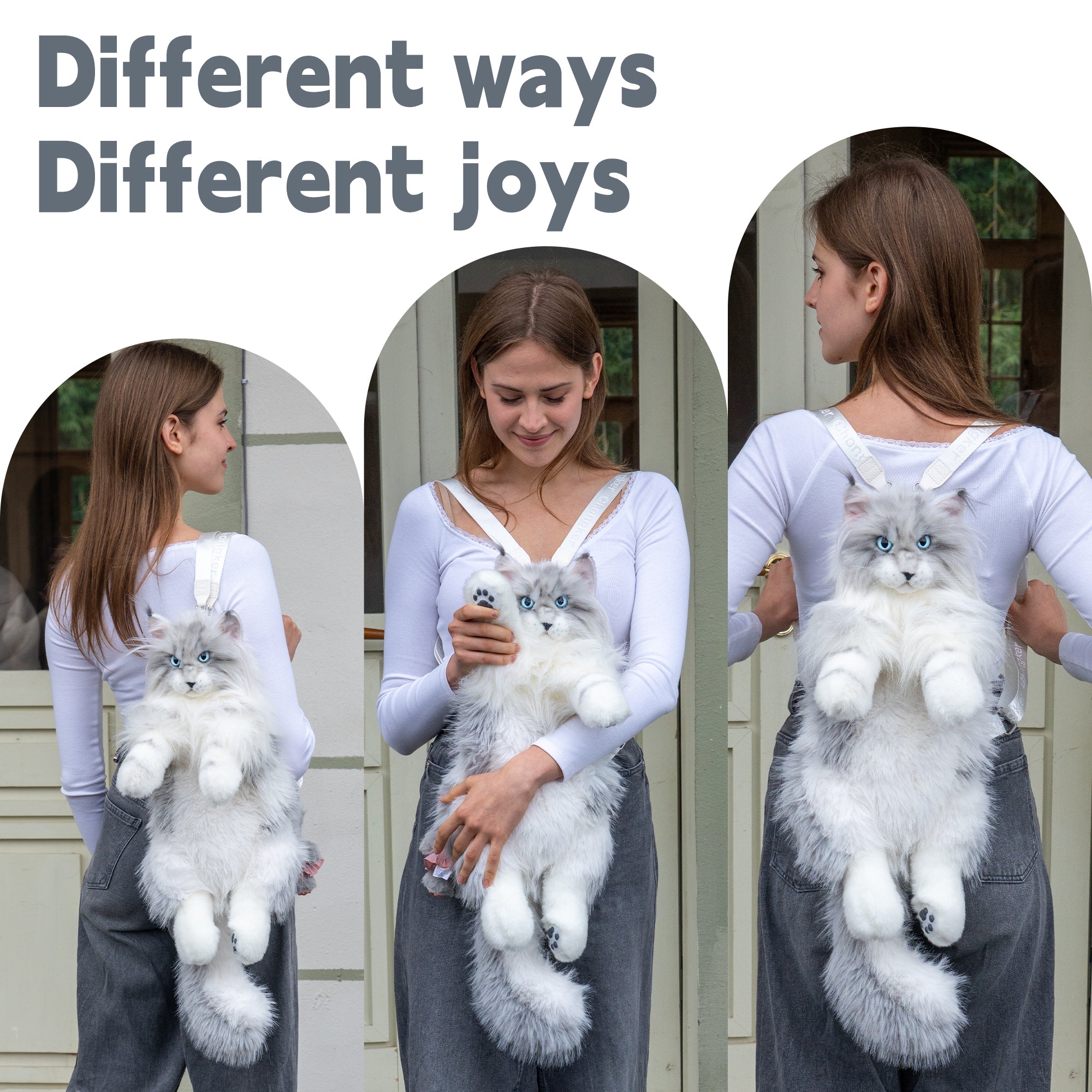 Maine Coon Cat Backpack – Realistic Cat Stylish Daypack