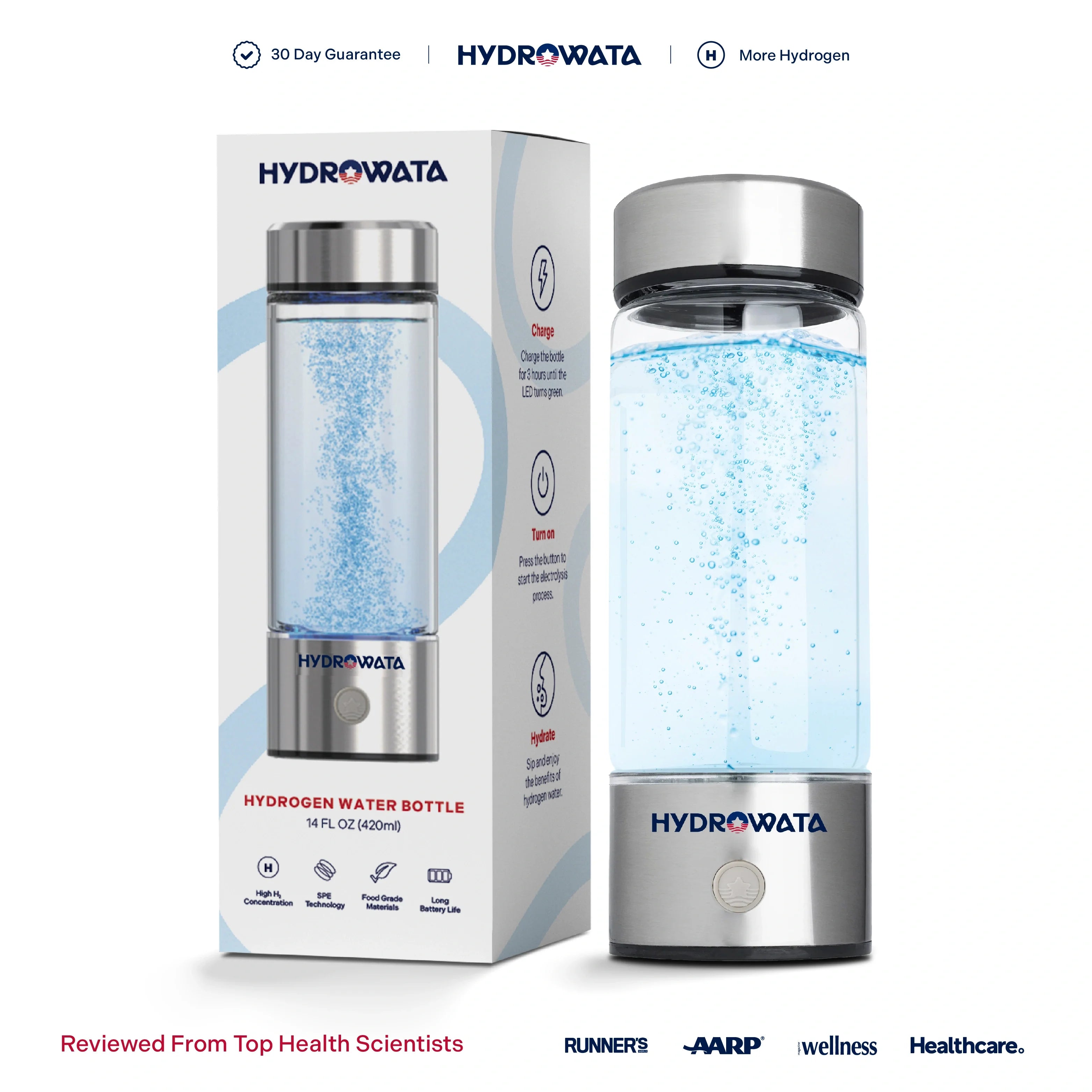 HydroWata™ Hydrogen Water Bottle