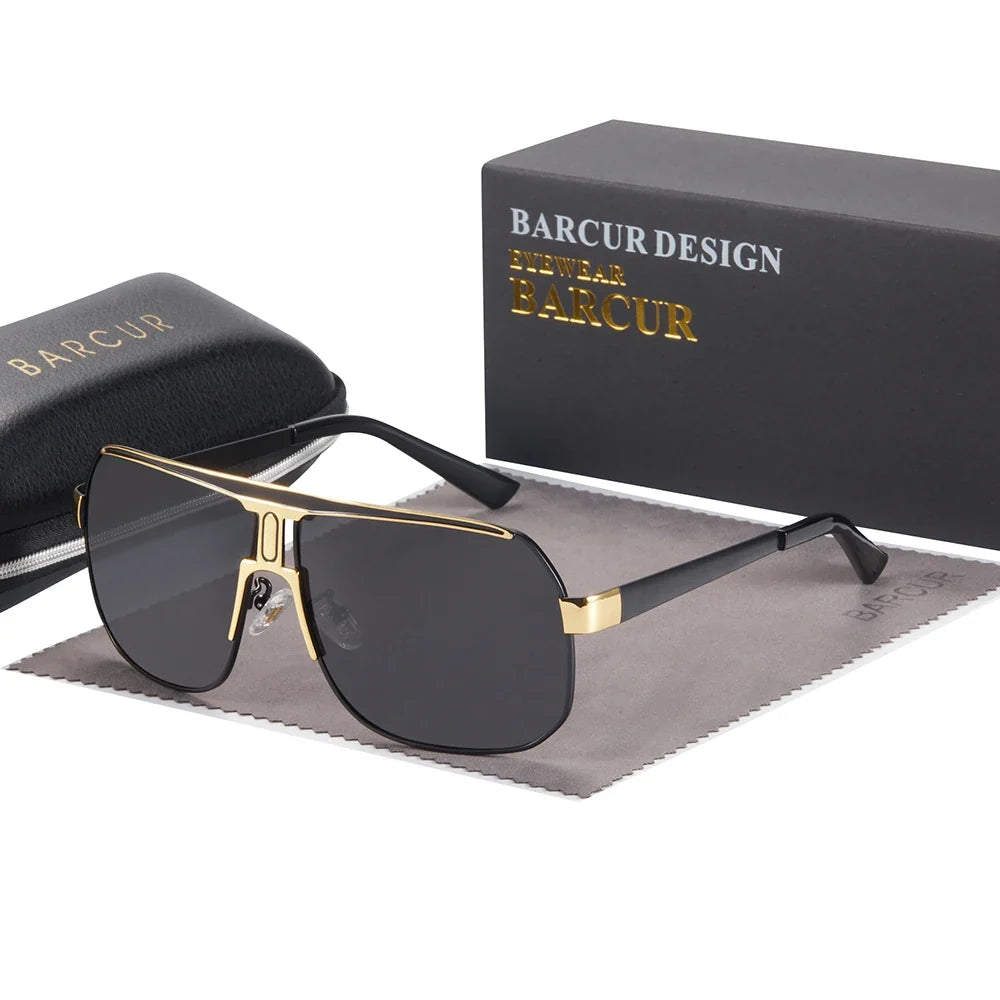 BARCUR Polarized Sports Sunglasses for Men Fashionable Fishing Driving Hiking and Outdoor Eyewear UV400 Protection Gradient Lenses