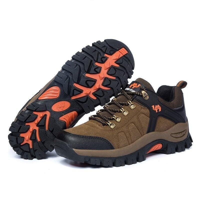 Classic Style Men's Hiking Shoes Lace-Up Sports Outdoor Jogging Hiking Climbing Shoes Mid High Top Shock-Absorbing Anti-Slip Water Resistant Work Outdoor Shoes