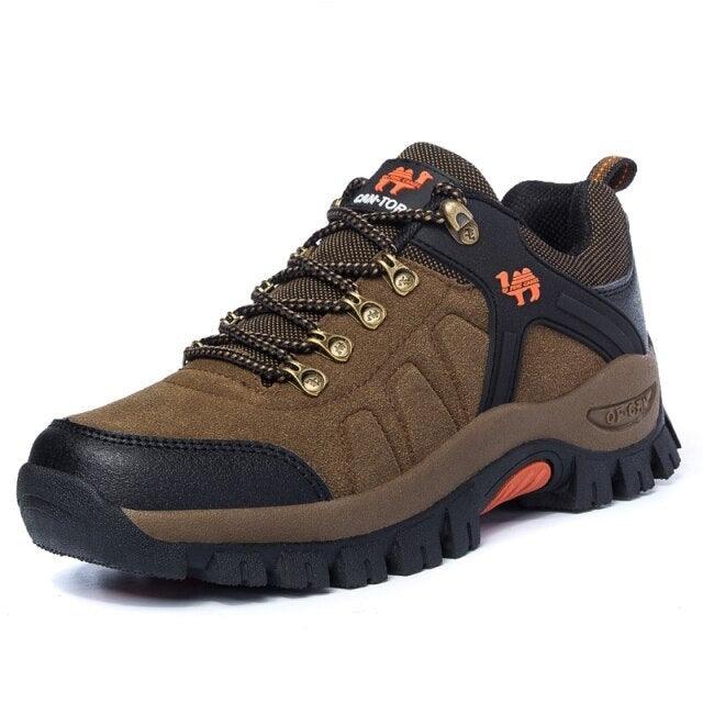 Classic Style Men's Hiking Shoes Lace-Up Sports Outdoor Jogging Hiking Climbing Shoes Mid High Top Shock-Absorbing Anti-Slip Water Resistant Work Outdoor Shoes