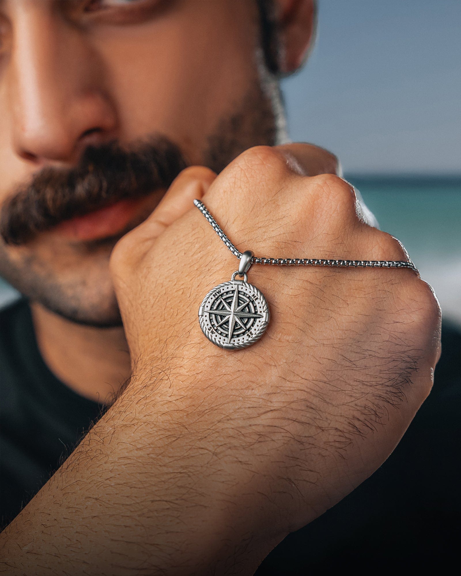 Compass Pendant Necklace