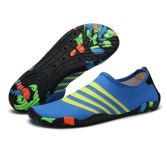 Summer Outdoor Mens Sports Water Shoes Non-Slip Beach Shoes Barefoot Upstream Shoes Quick-Dry Aqua Sock Barefoot For Beach Swim River Pool Lake Hiking Kayaking Surfing