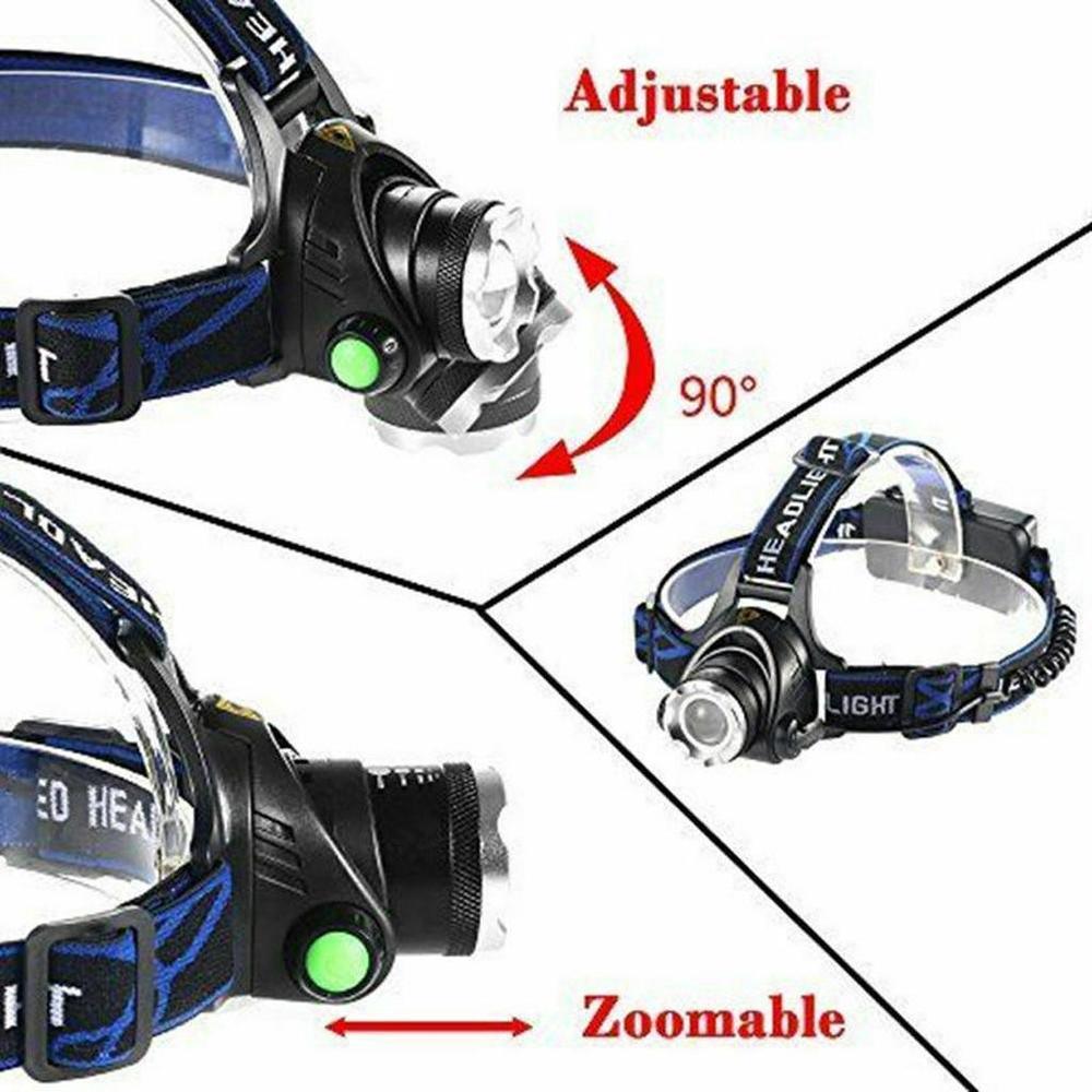 Rechargeable High Lumens Work Headlight Ultra Bright Headlamp LED Headlight Sensor Powerful  Head Lamp Waterproof Flashlight For Adults Running Hiking Camping Fishing