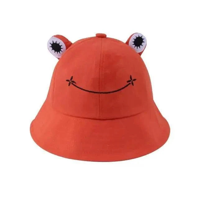 Unique Design Frog Bucket Hat for Women Summer Autumn Plain Female Panama Outdoor Hiking Beach Fishing Cap Sunscreen Woman Sunhat