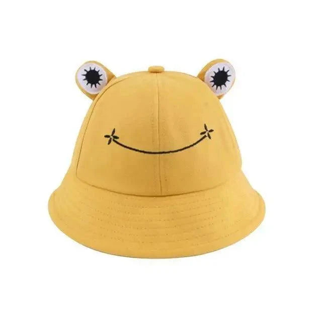 Unique Design Frog Bucket Hat for Women Summer Autumn Plain Female Panama Outdoor Hiking Beach Fishing Cap Sunscreen Woman Sunhat